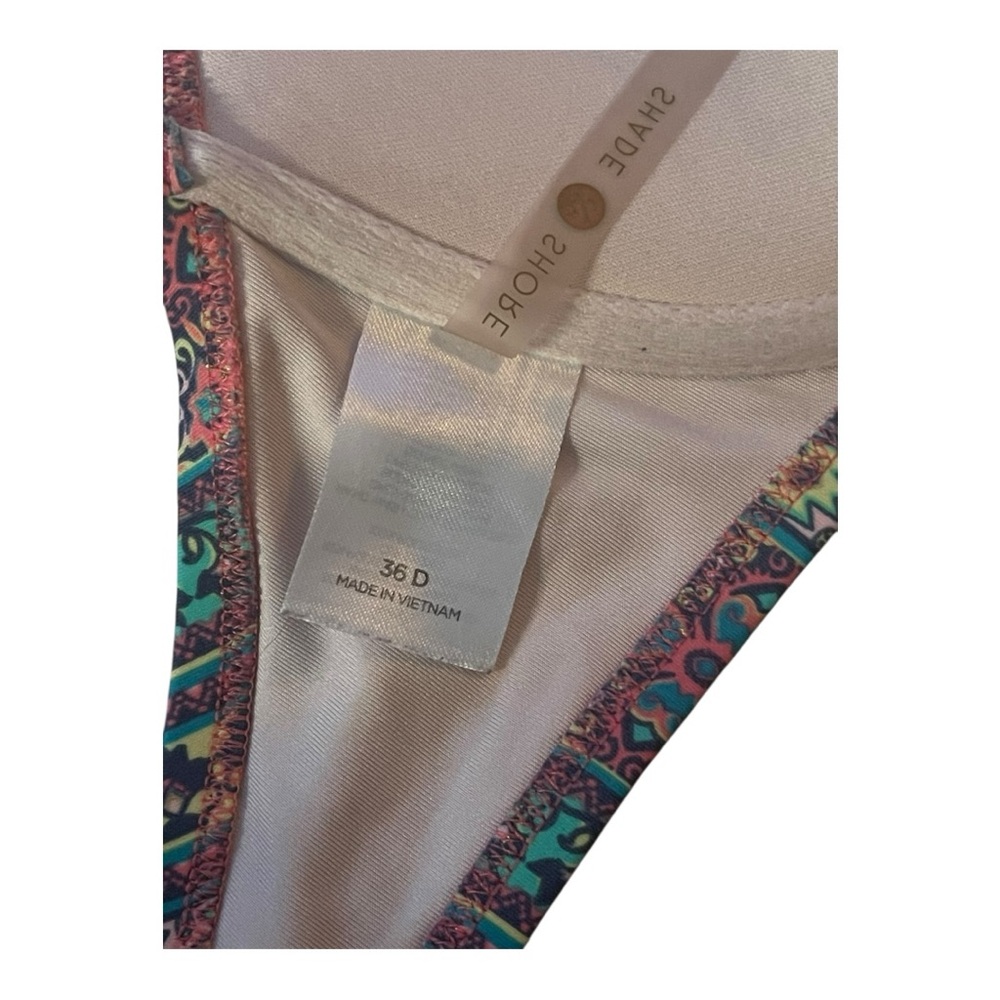 Multicolor Patterned Bikini Top. Molded cups. NWOT - Picture 5 of 5